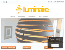 Tablet Screenshot of luminaireinc.us